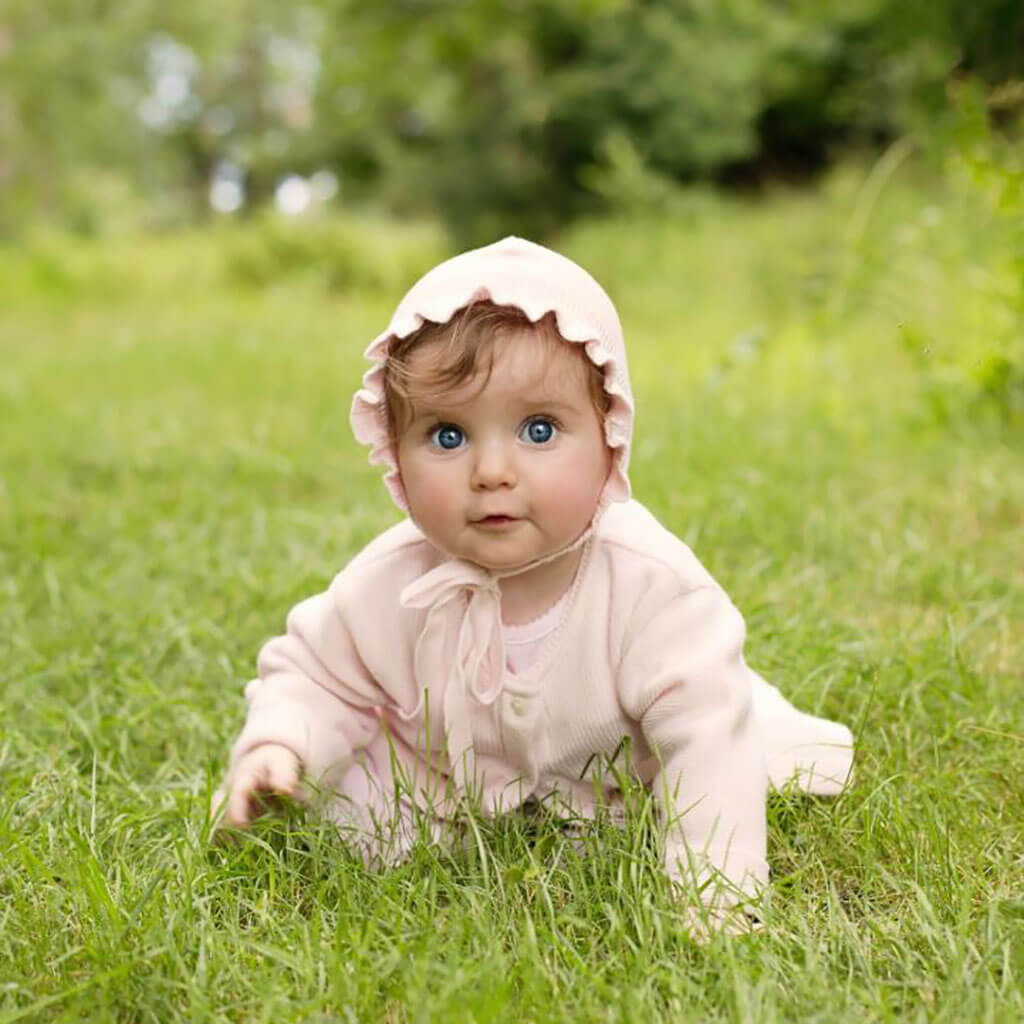 Circus Light Pink Knitted Bonnet main image 0