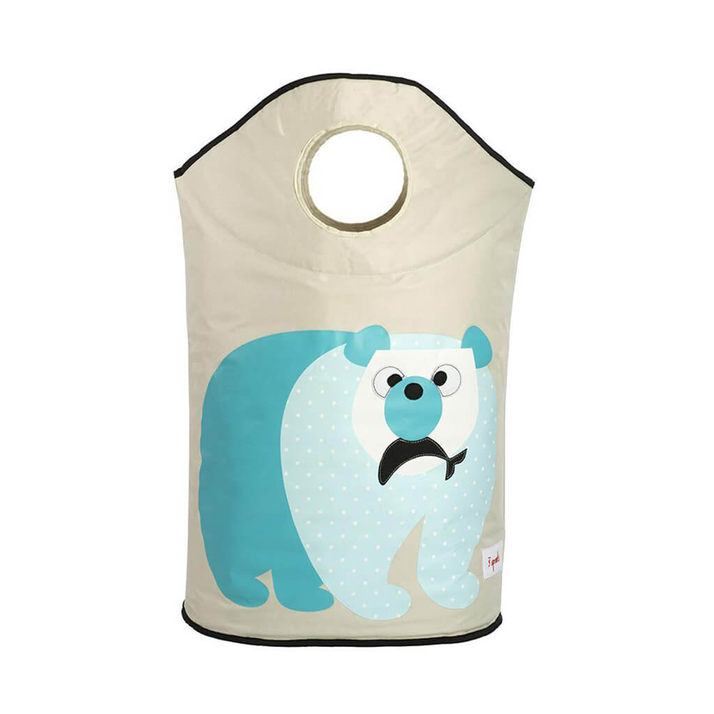 Laundry Hamper Polar Bear Blue