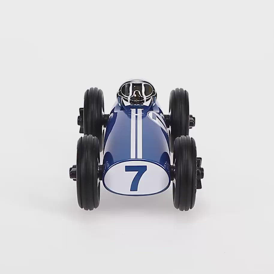 Playforever Midi Bonnie Race Car Toy Blue/Chrome | NINI and LOLI