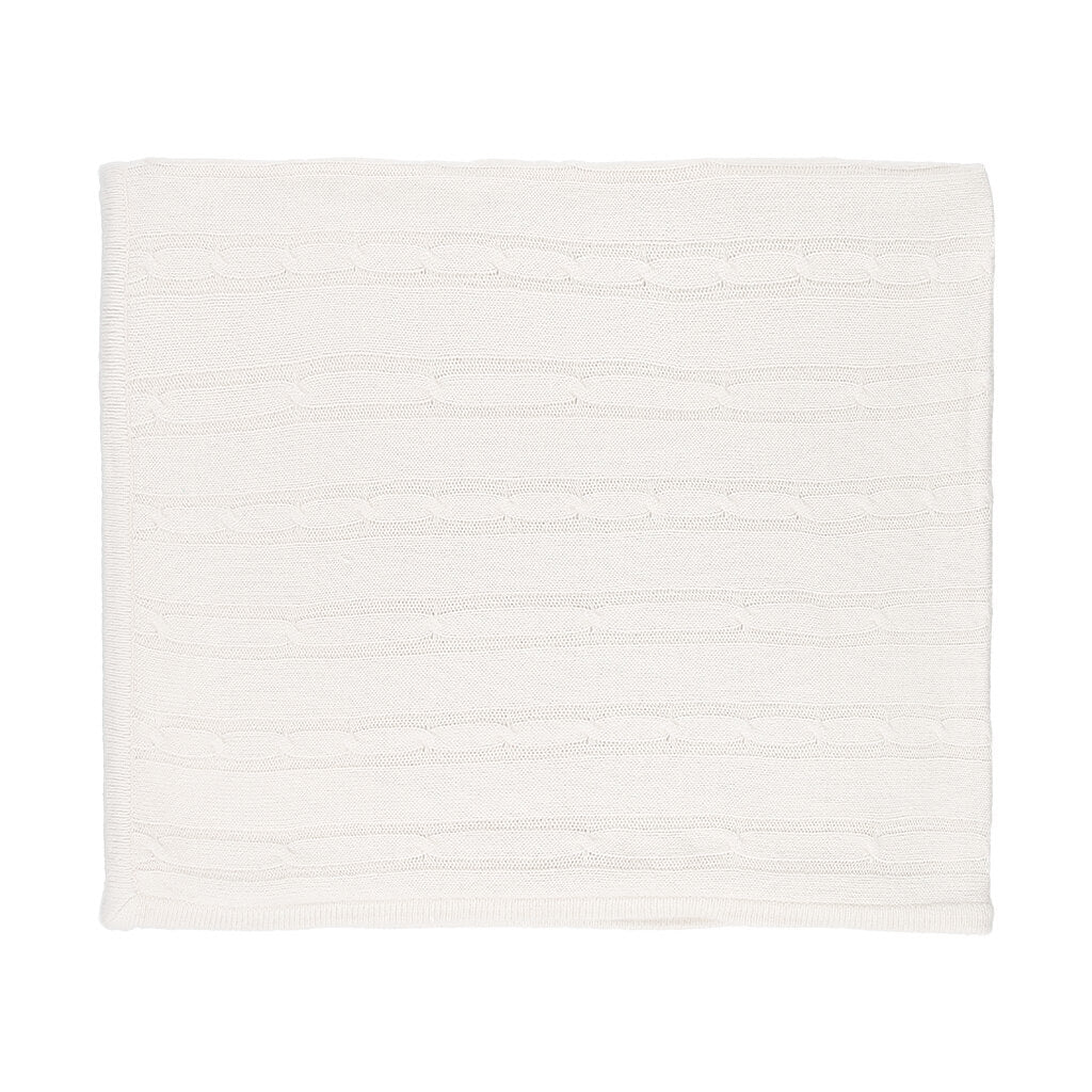 Cashmere-Like Acrylic Blanket Ivory