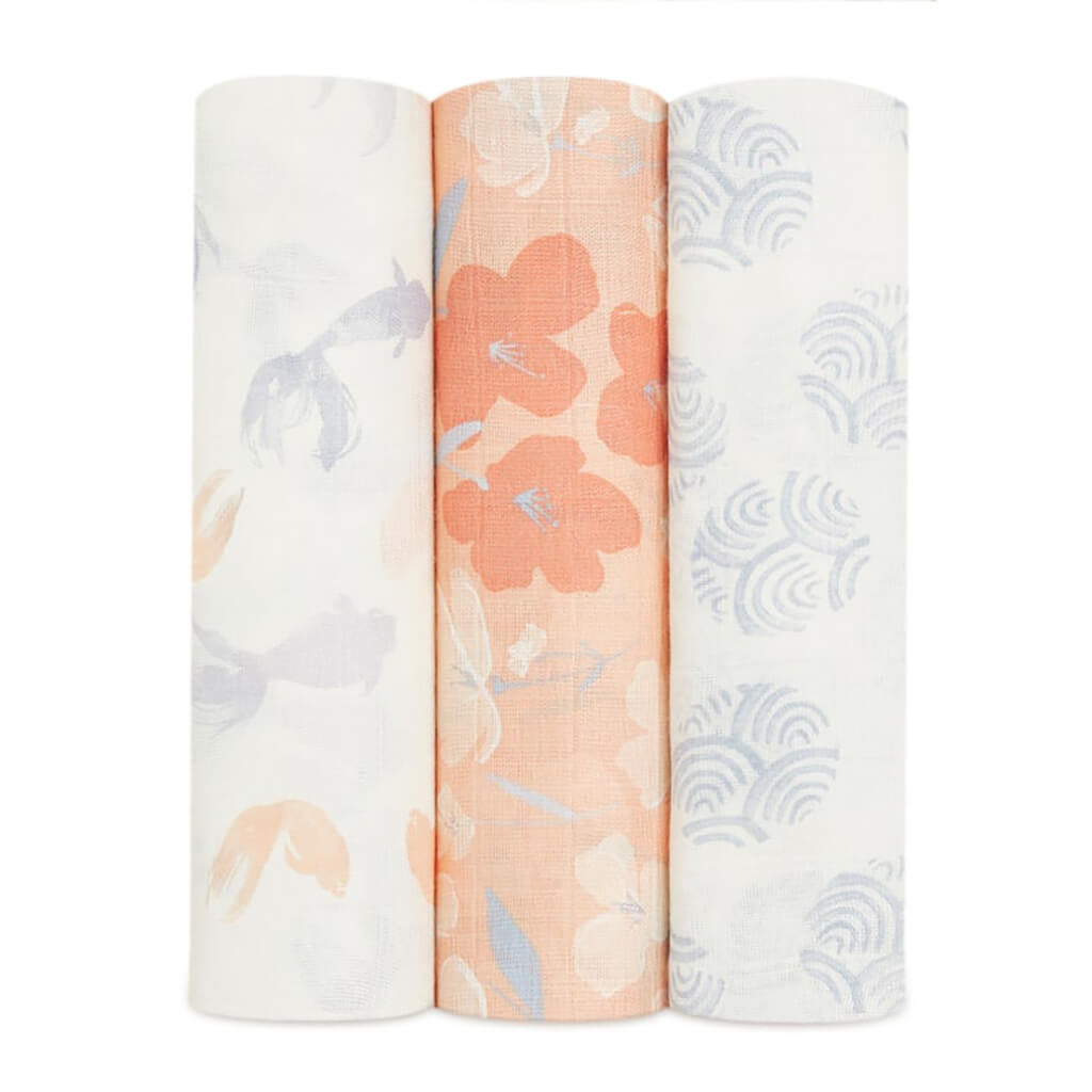 Bamboo Swaddle 3 Pack Koi Pond