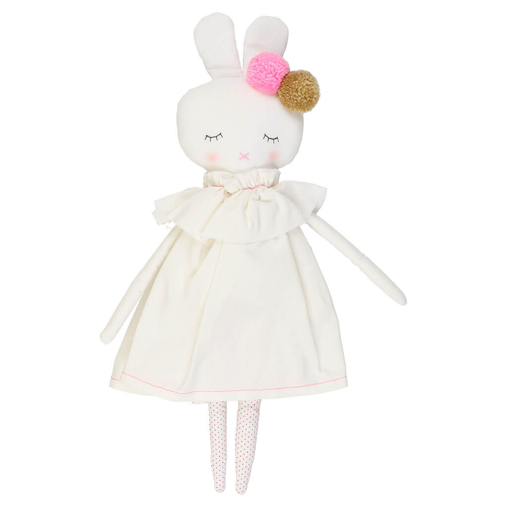 Isabelle Bunny Doll Ivory Linen