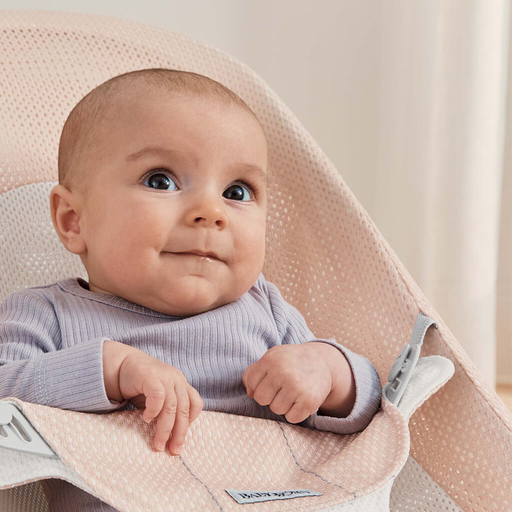 Baby Bjorn Bouncer Balance Soft Mesh Pearly Pink/White NINI and LOLI
