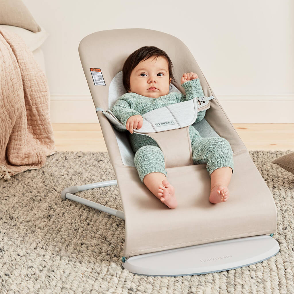 Baby Bjorn Bouncer Balance Soft Cotton Light Grey Beige NINI and LOLI