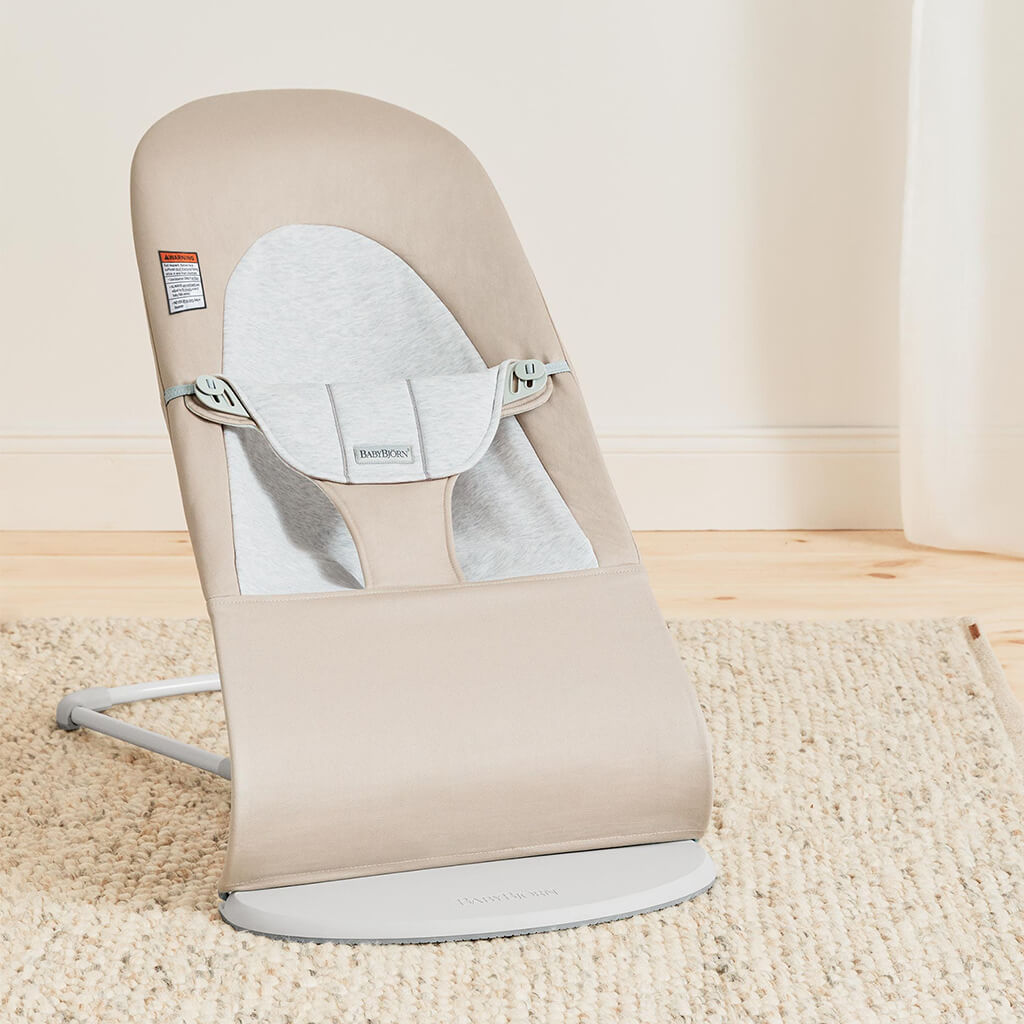 Baby Bjorn Bouncer Balance Soft Cotton Light Grey Beige NINI and LOLI