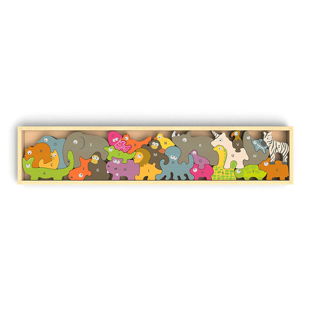 A to Z Puzzle Animal Parade