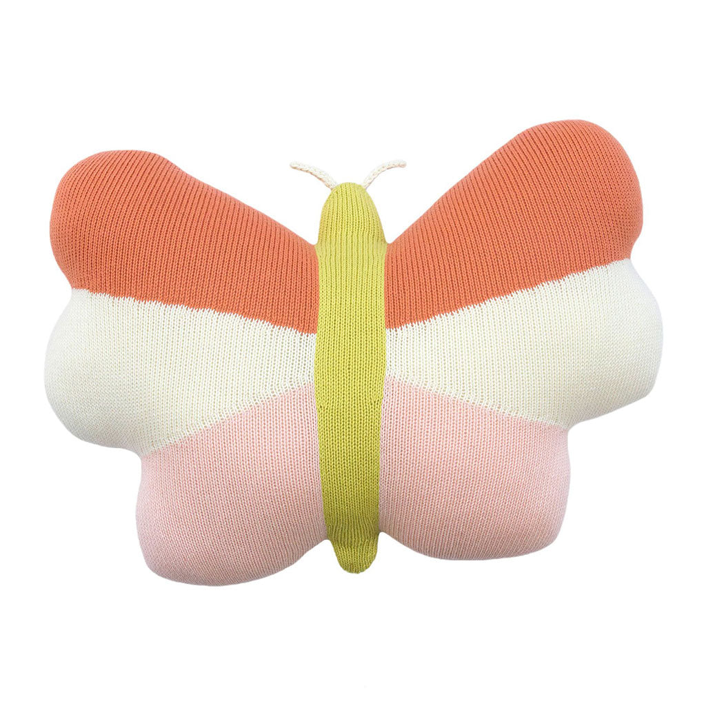 Knitted Butterfly Pillow