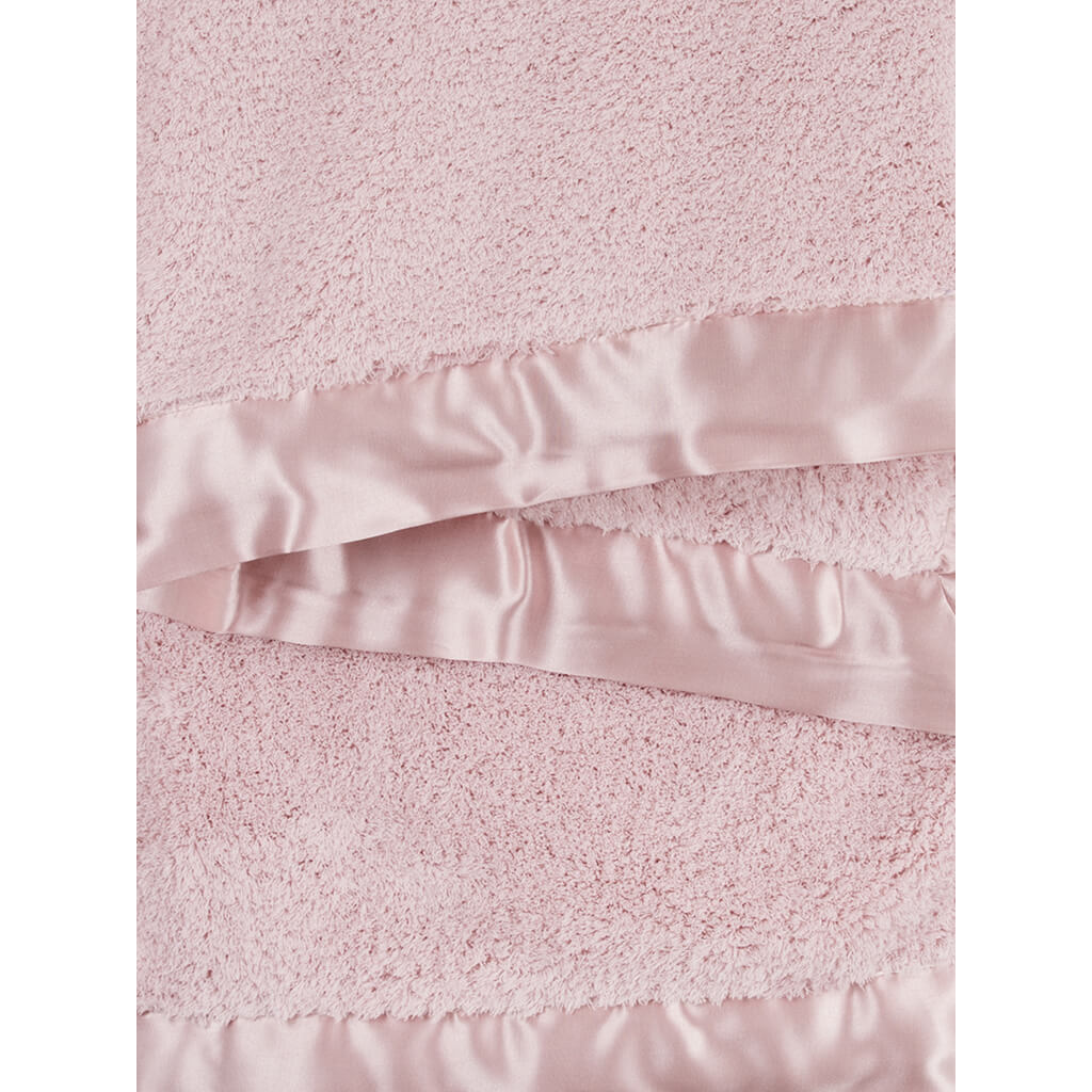 Chenille Solid Blanket Dusty Pink
