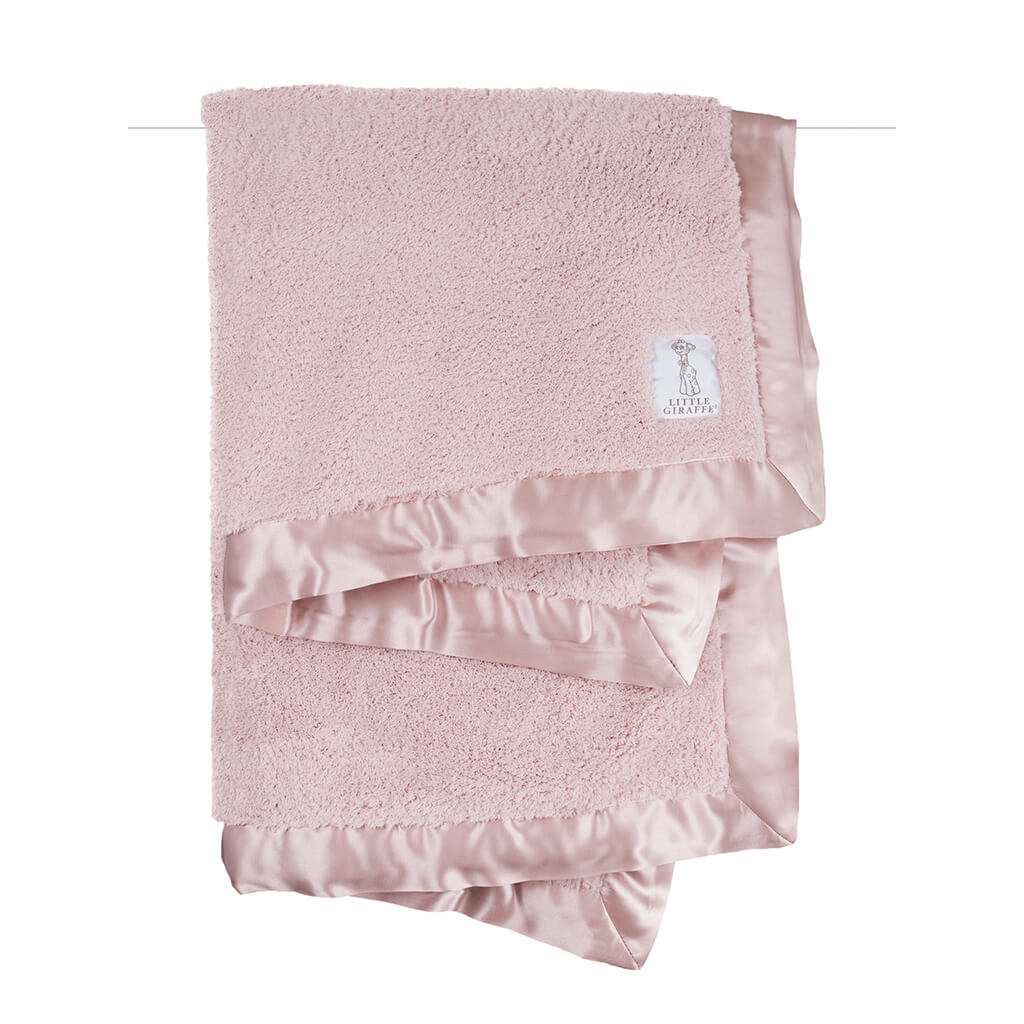 Chenille Solid Blanket Dusty Pink