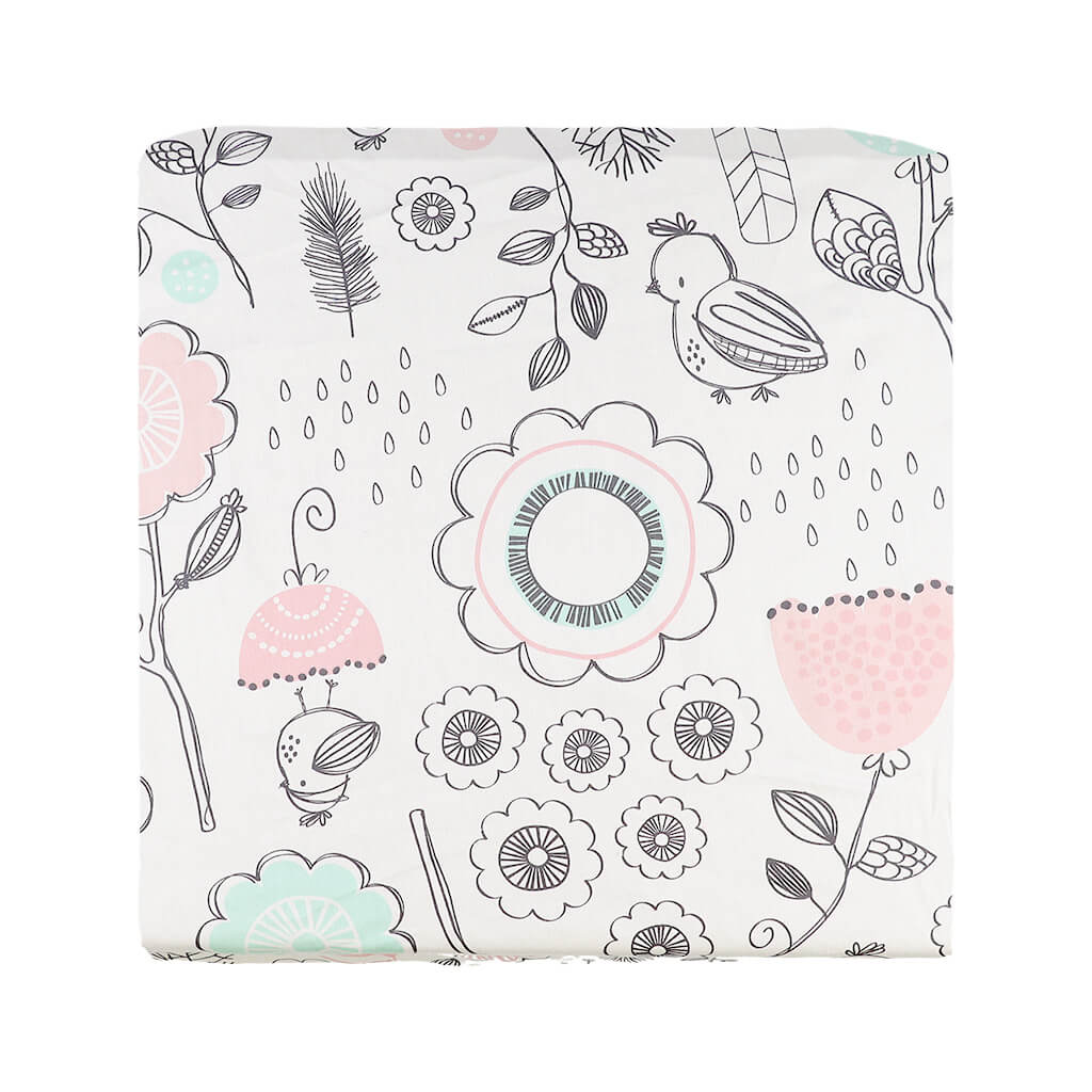 Crib Fitted Sheet Sparrow Lolli Living NINI and LOLI