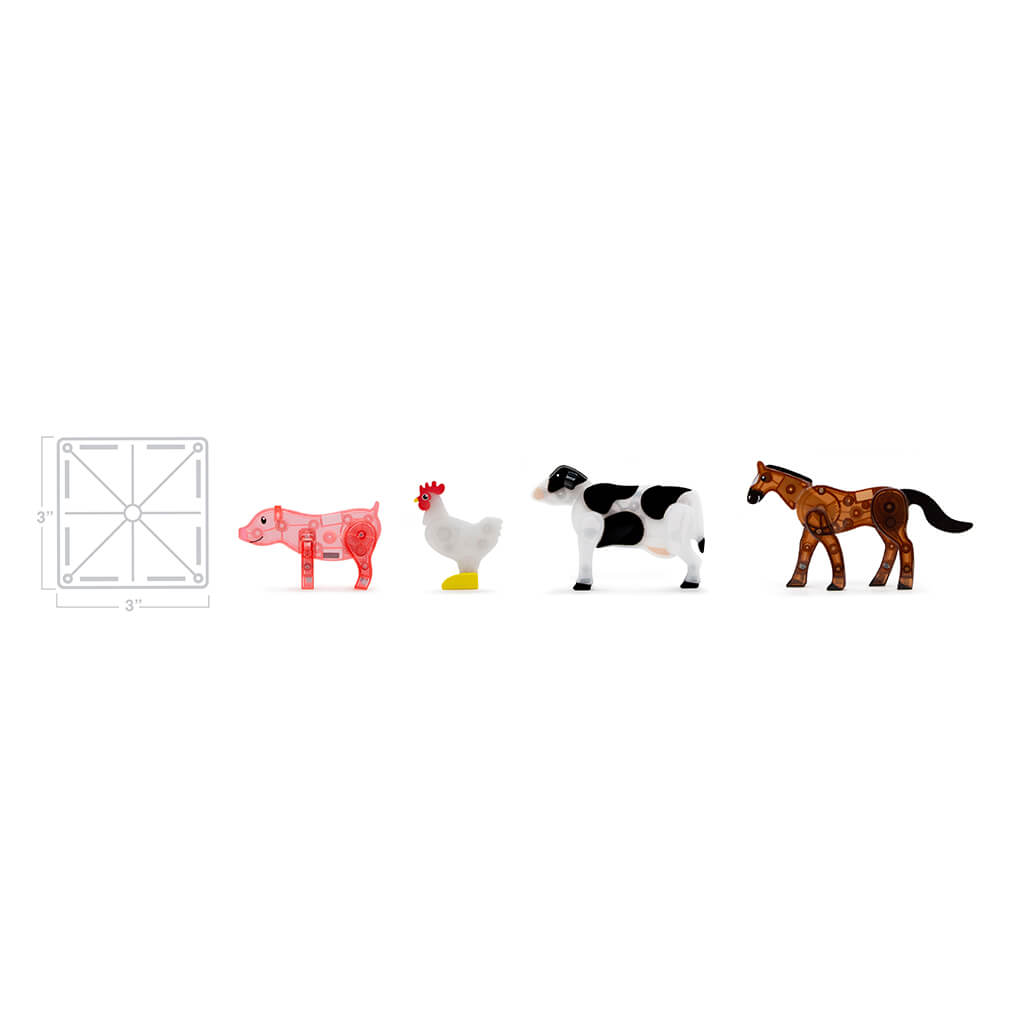 Magna-Tiles Farm Animals | Magnetic Toys | NINI and LOLI