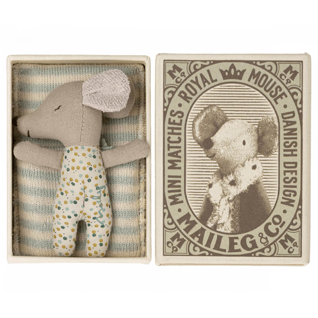 Sleepy Wakey Baby Mouse- Blue