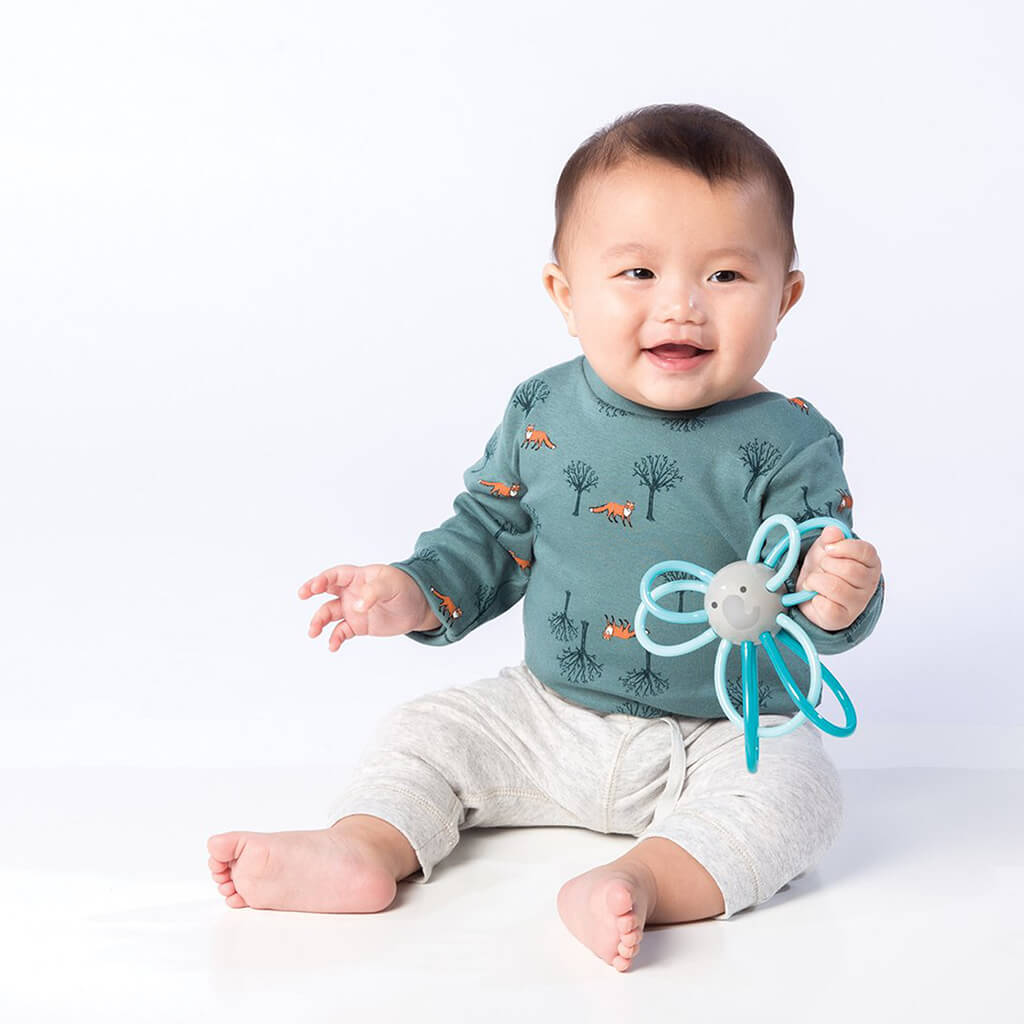 Manhattan Toy Winkel Elephant Rattle and Teether Toy NINI and LOLI