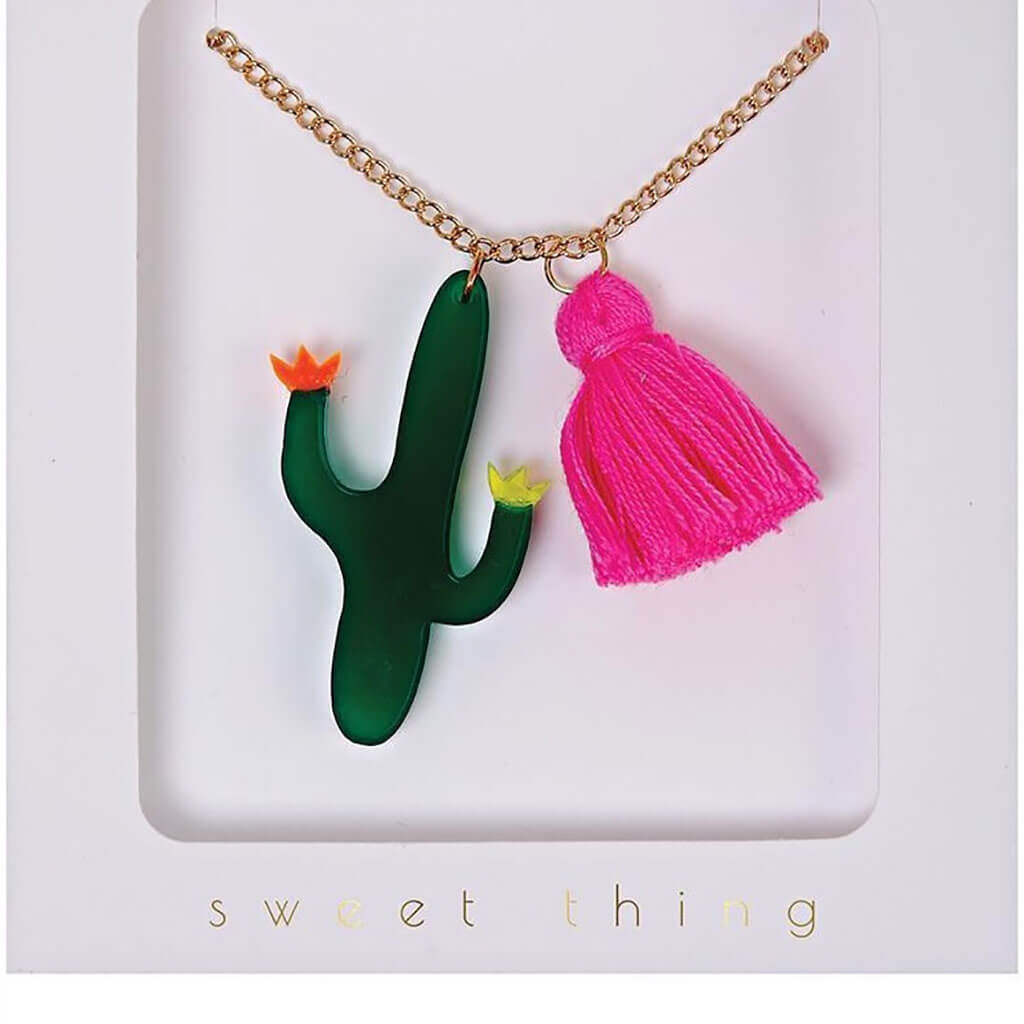 Girl Necklace Cactus
