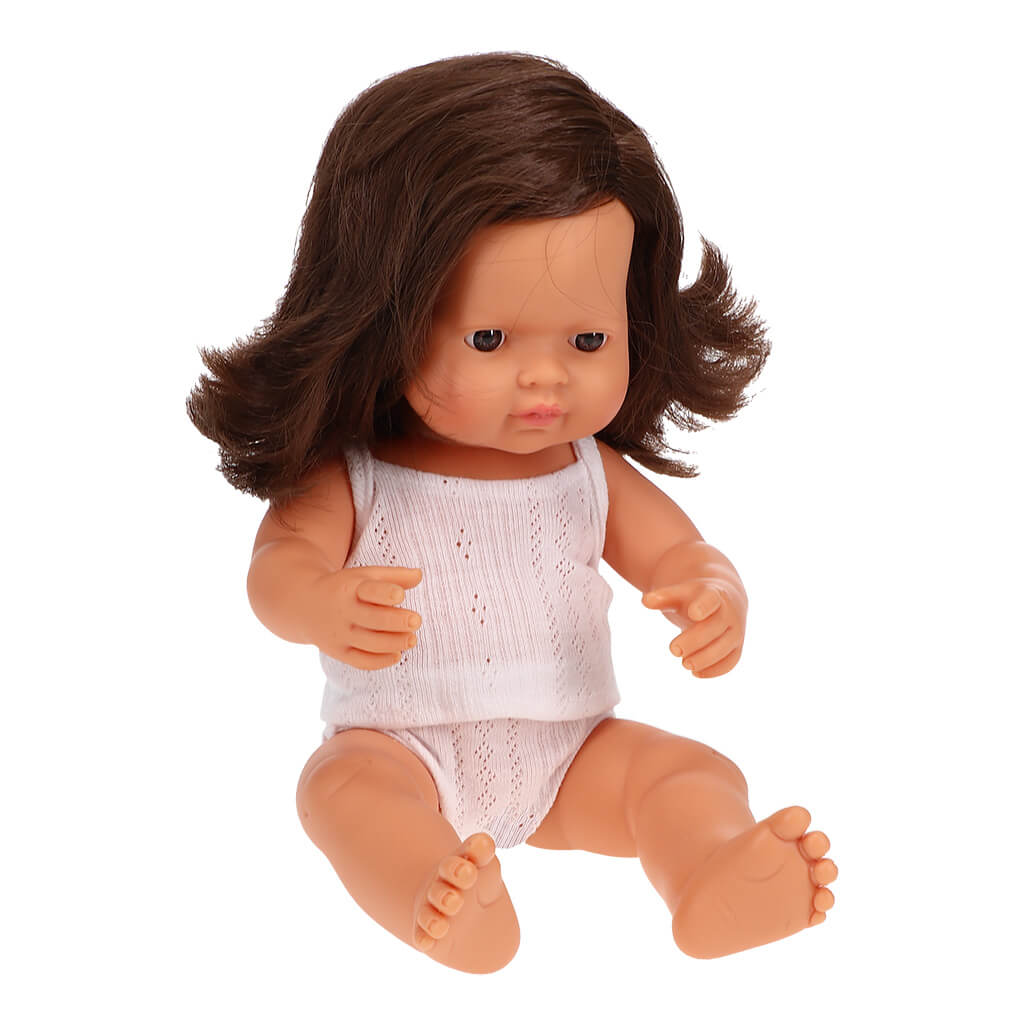 Baby Doll Brunette Girl 15 inches