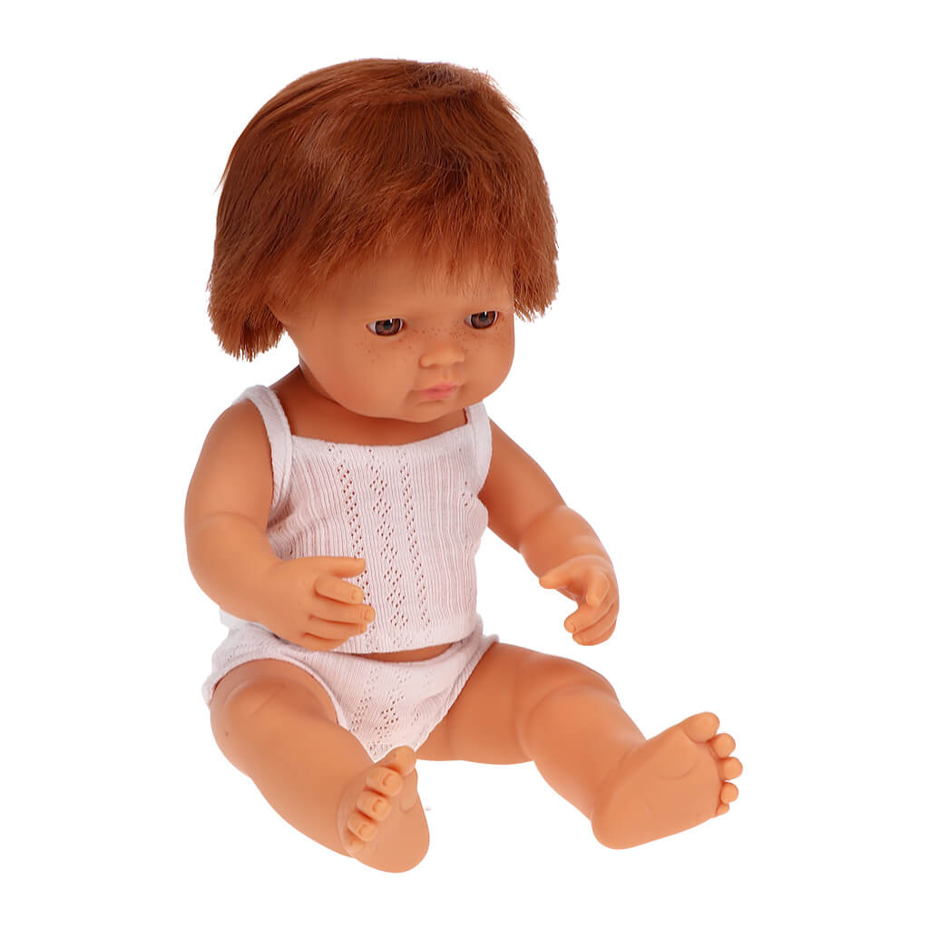 Baby Doll Redhead Caucasian Boy 15 inches