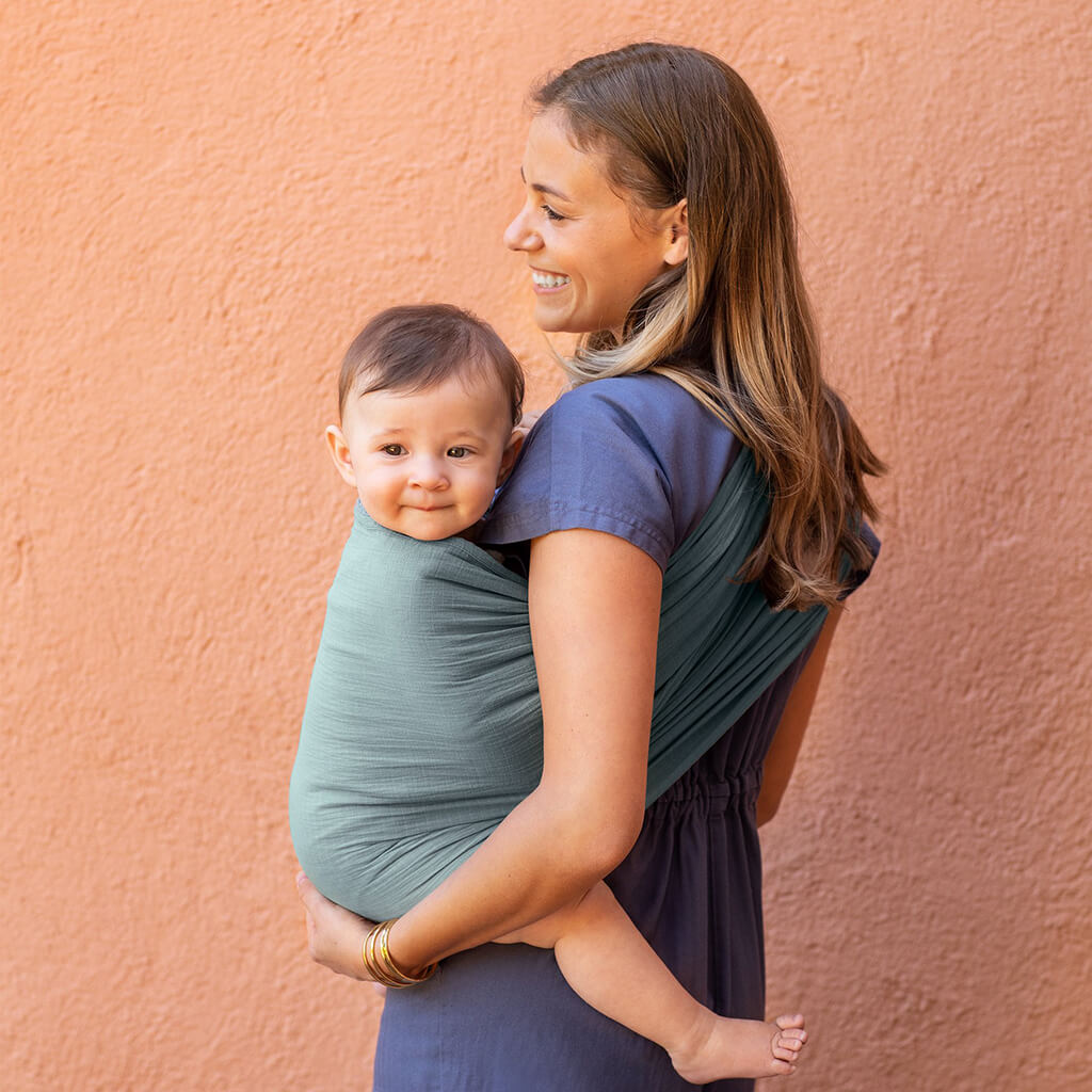 Moby Ring Sling Baby Carrier Fern