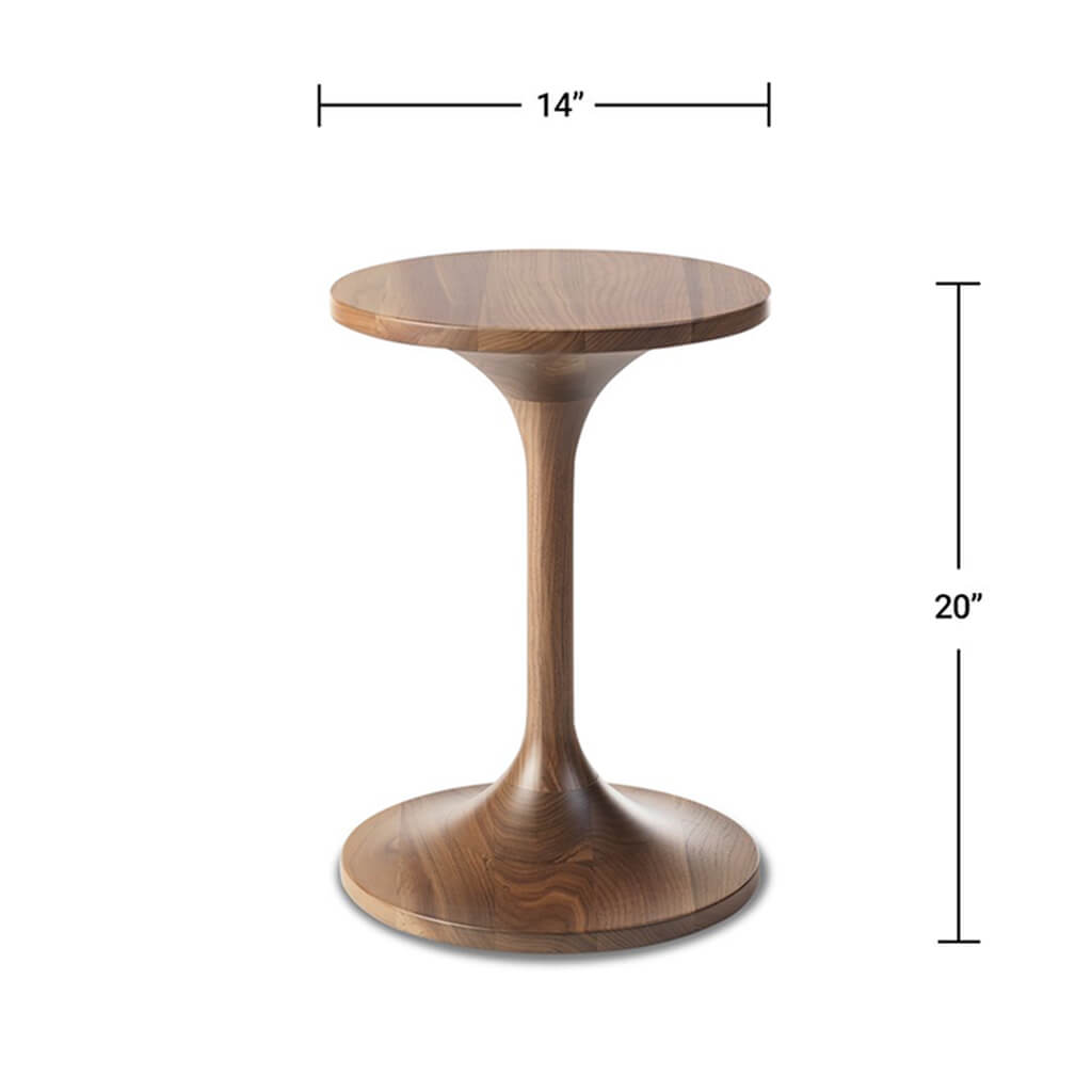Duo Side Table Walnut - FLOOR SAMPLE