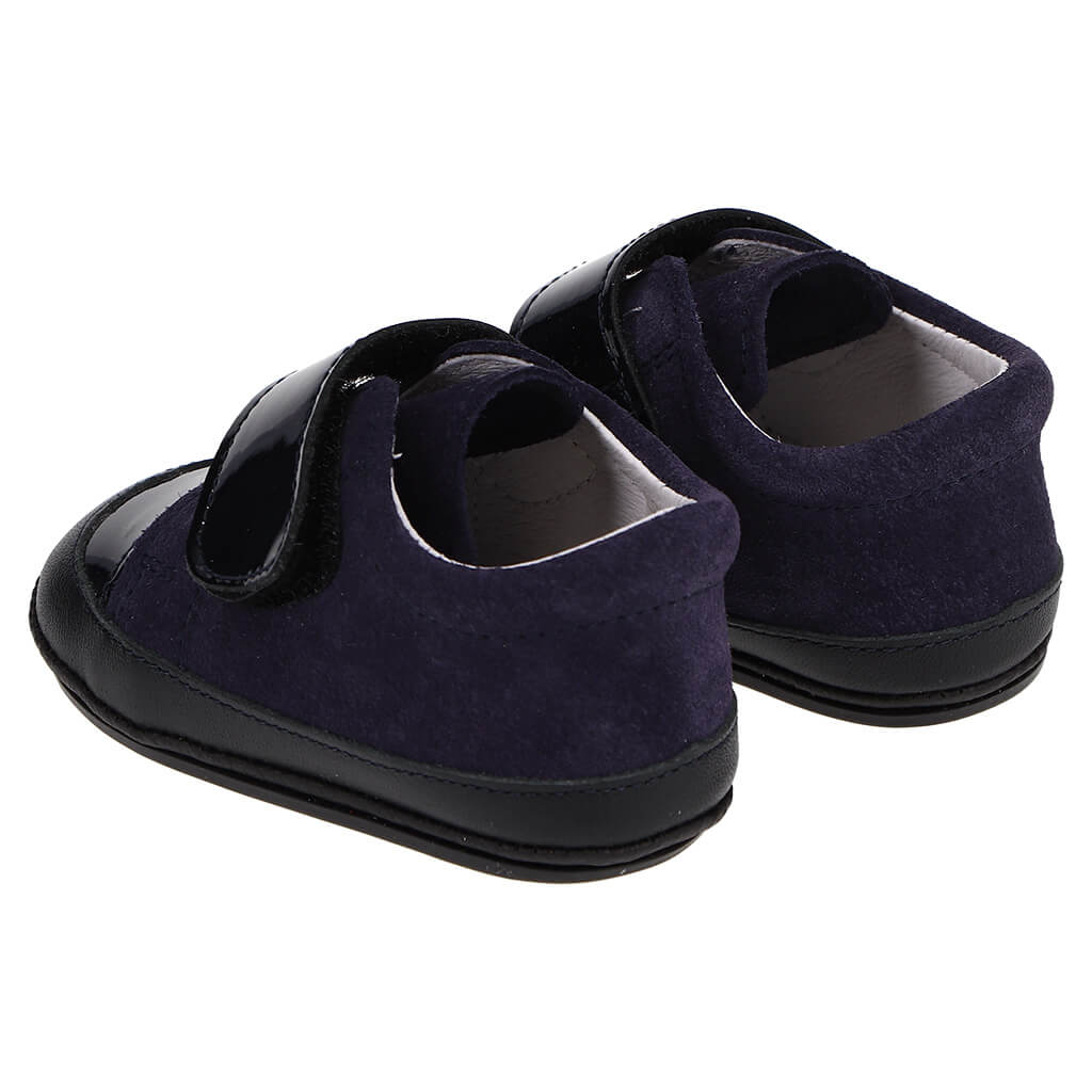 Trendy Double Valcro Strap leather Baby Shoes