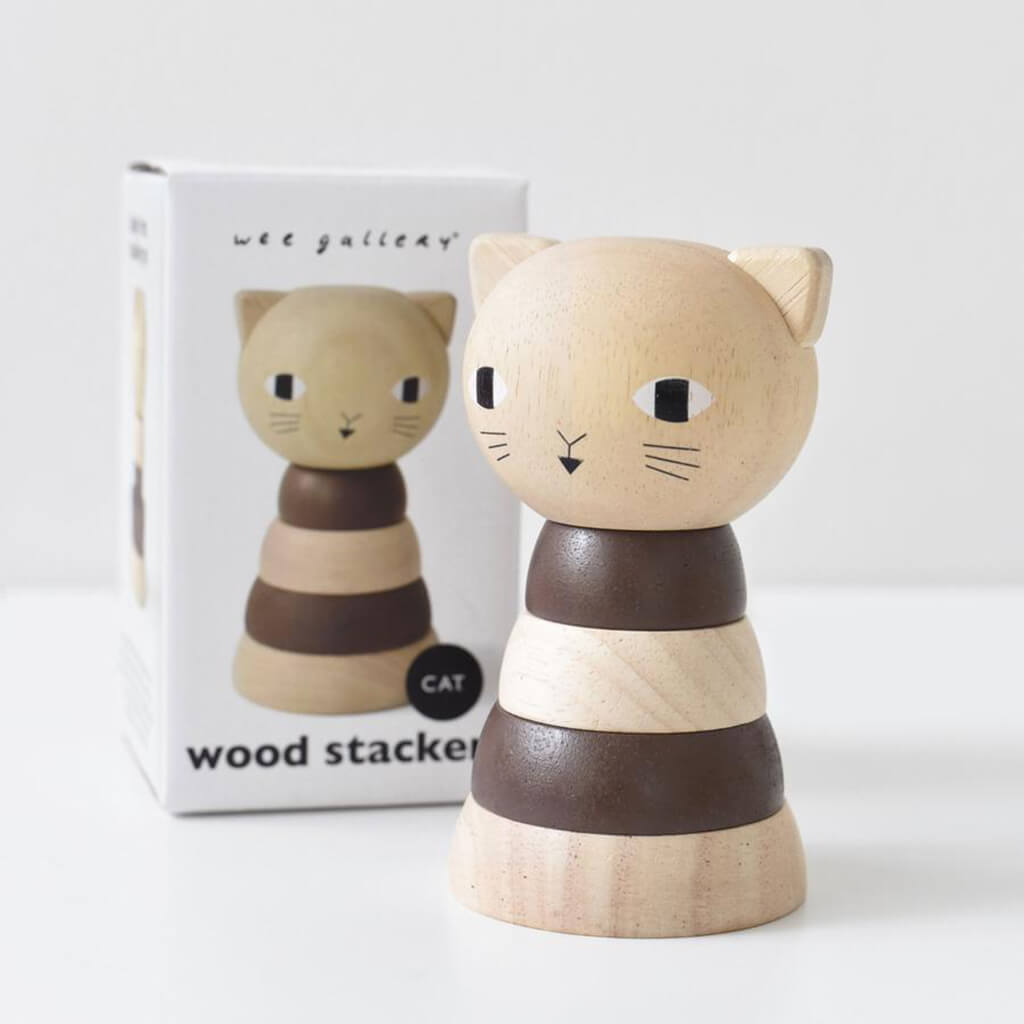 Wooden Stacker Cat