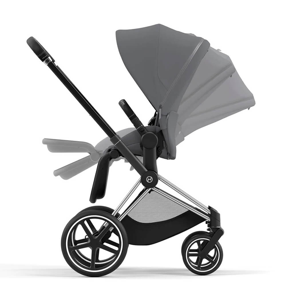 Color_Mirage Grey | Priam 4 Stroller Chrome/Black | NINI and LOLI