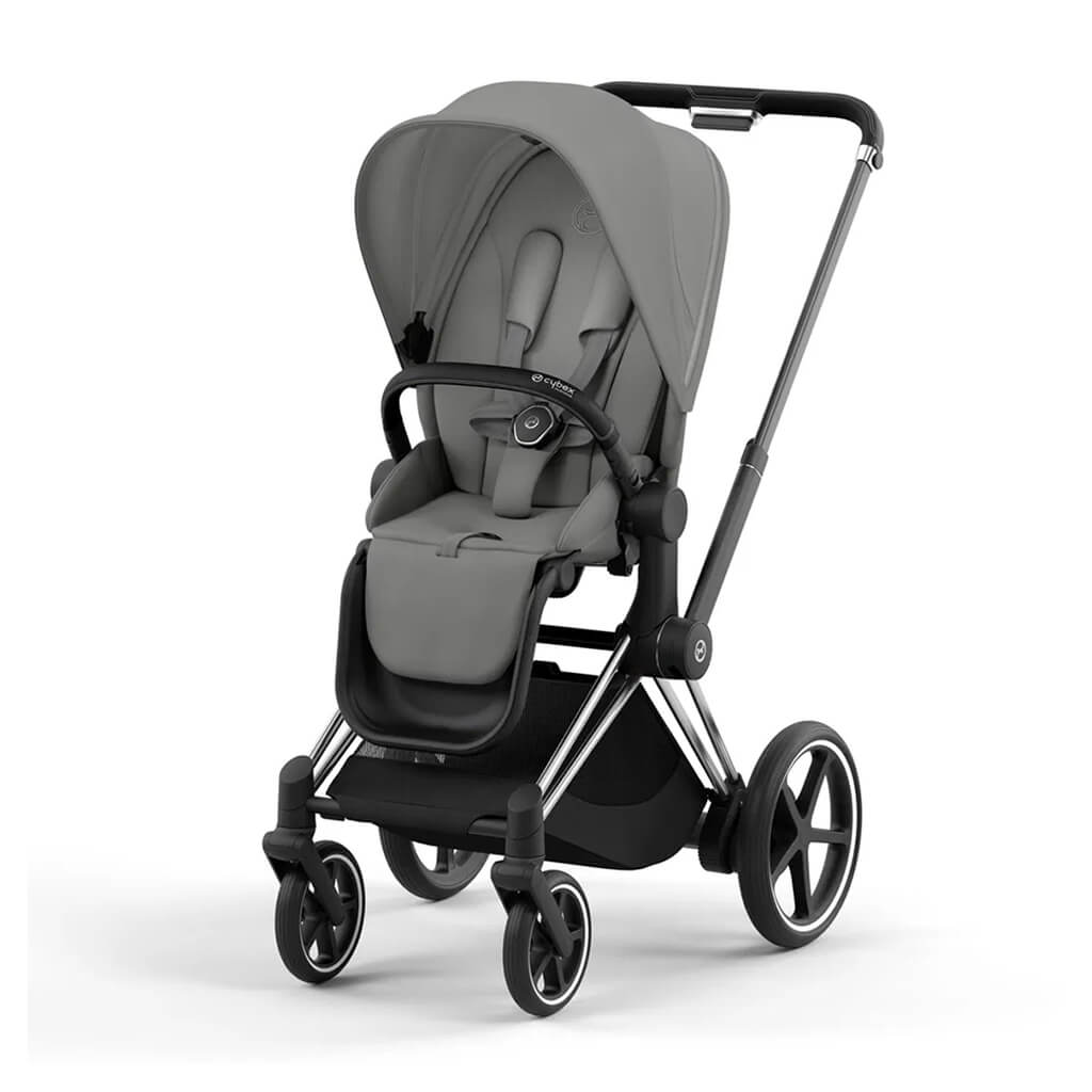 Color_Mirage Grey | e-Priam 2 Stroller Chrome/Black | NINI and LOLI
