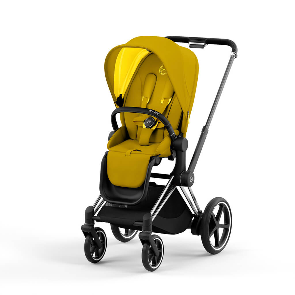 Color_Mustard Yellow | e-Priam 2 Stroller Chrome/Black | NINI and LOLI