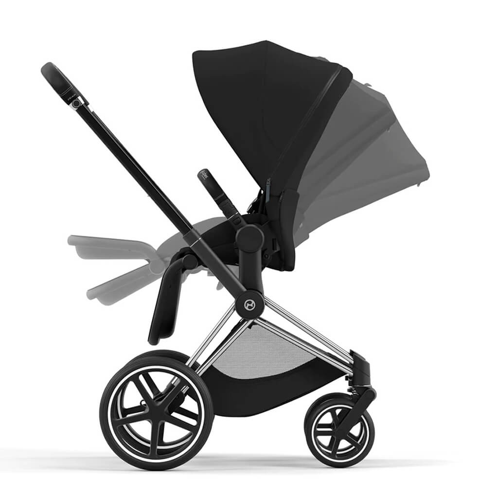 Color_Deep Black | Priam 4 Stroller Chrome/Black | NINI and LOLI