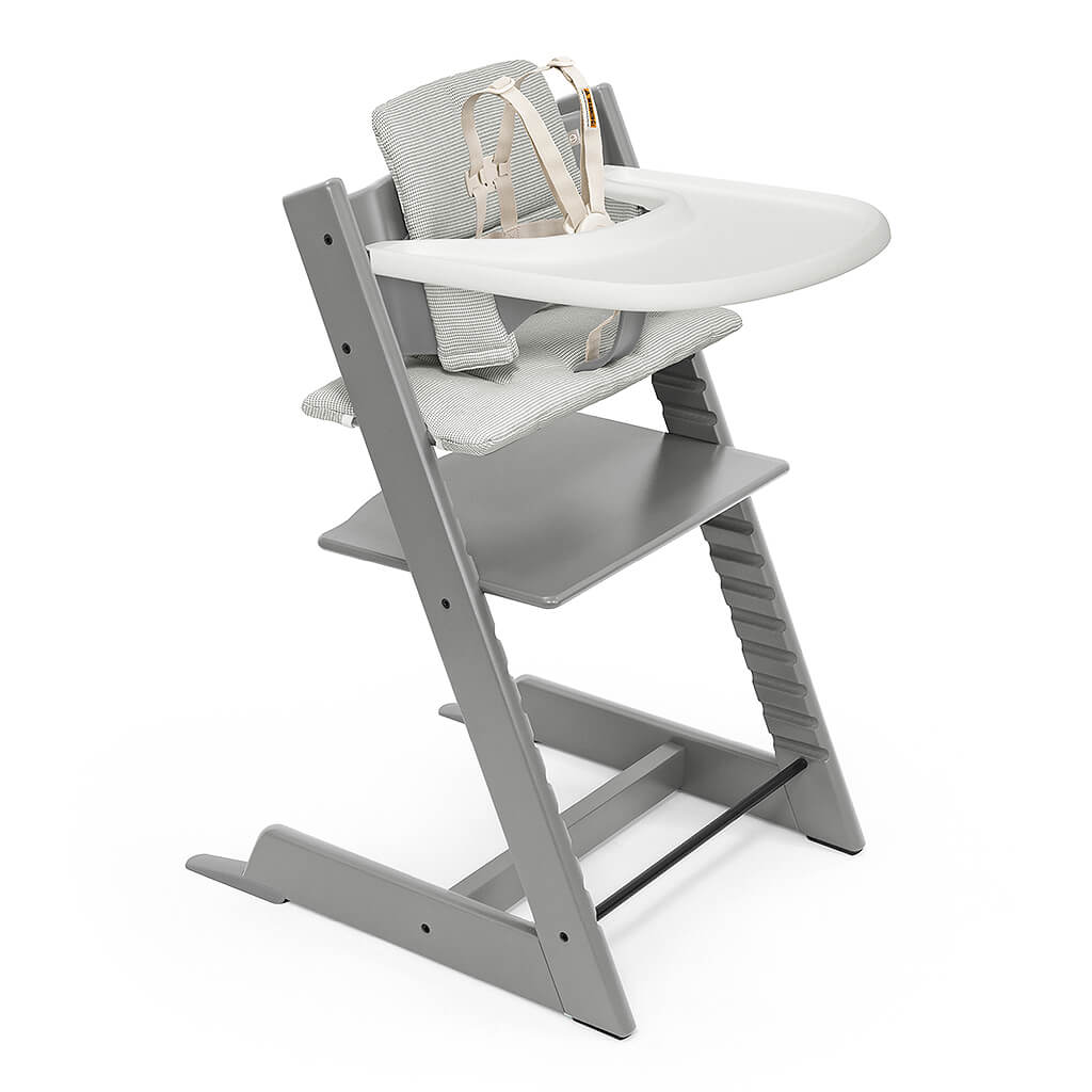 Tripp Trapp High Chair 2 , NordGrey Cushion and Tray