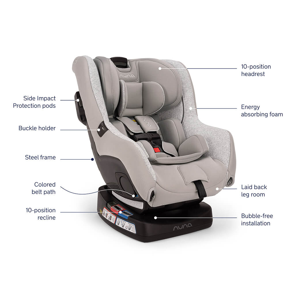 Color_Sterling | Rava Convertible Car Seat| NINI and LOLI