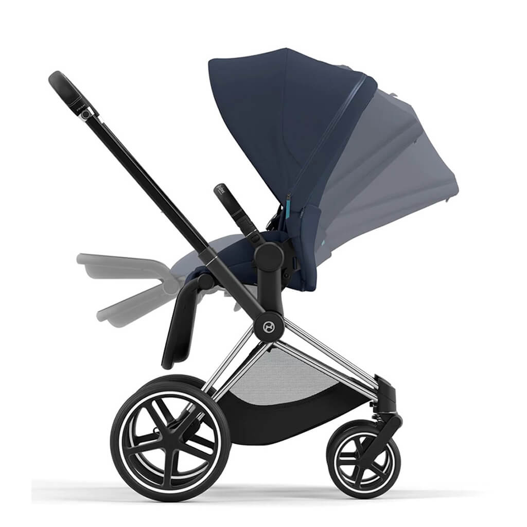 Color_Nautical Blue | Priam 4 Stroller Chrome/Black | NINI and LOLI