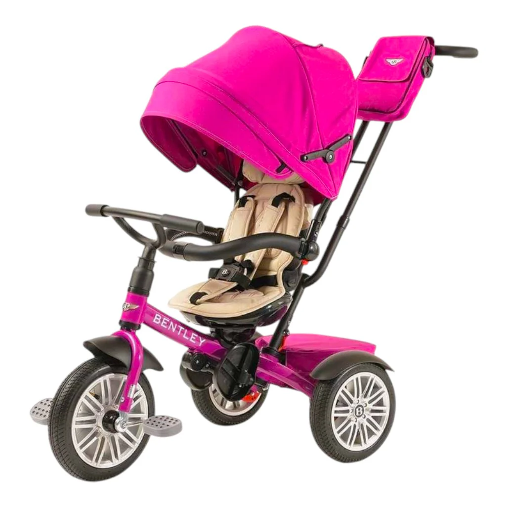Color_Fuchsia Pink | 6 in 1 Stroller Tricycle | NINI and Loli Altex