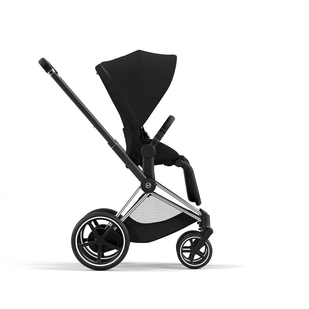 Color_Deep Black | e-Priam 2 Stroller Chrome/Black | NINI and LOLI