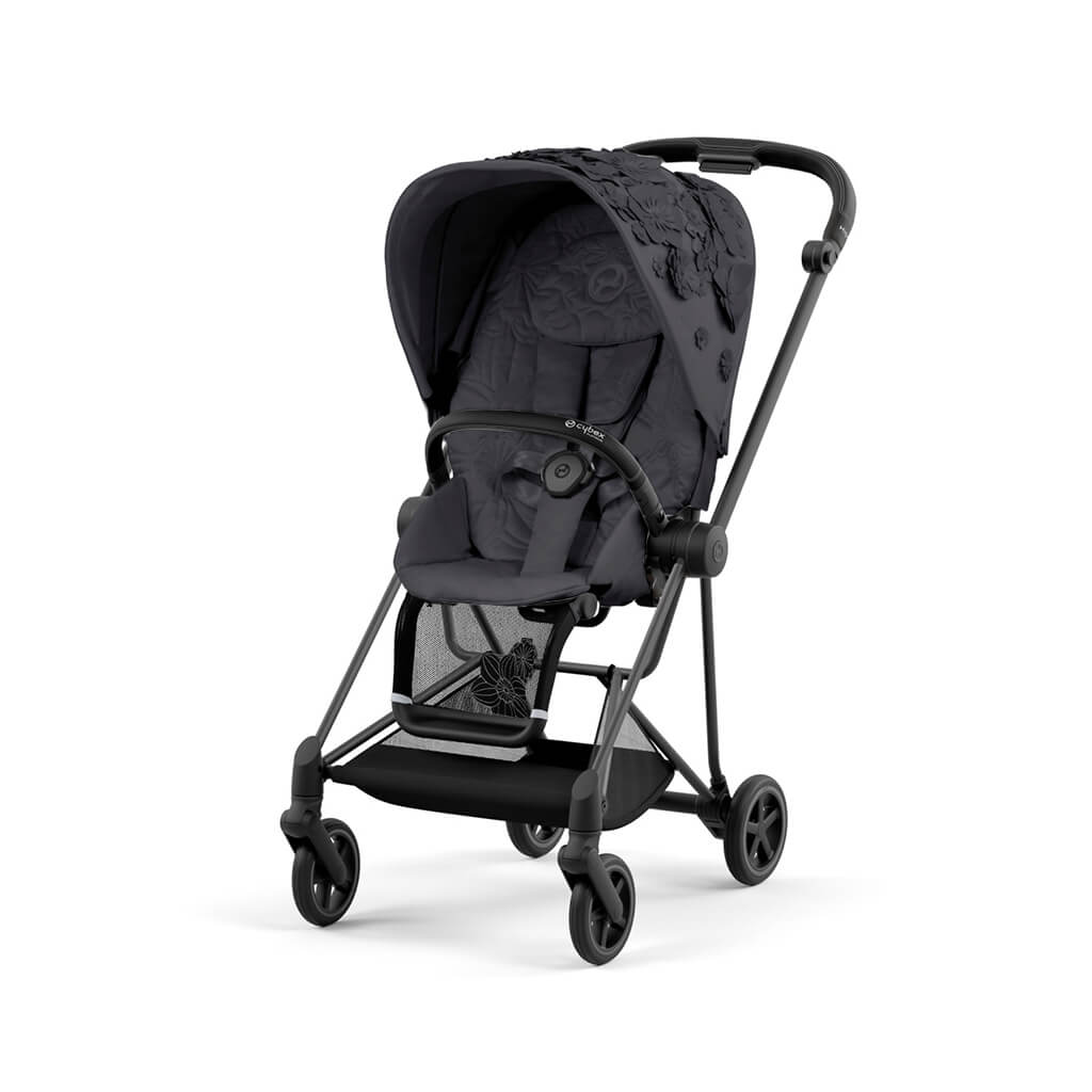 Mios 3 Stroller Matte Black Simply Flowers