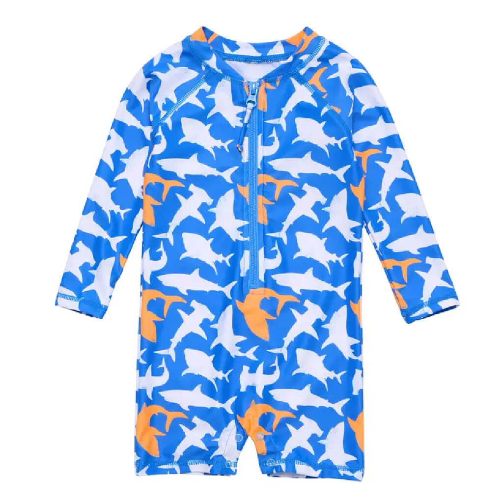 Longsleeve Sunsuit Shark Squad – NINI and LOLI