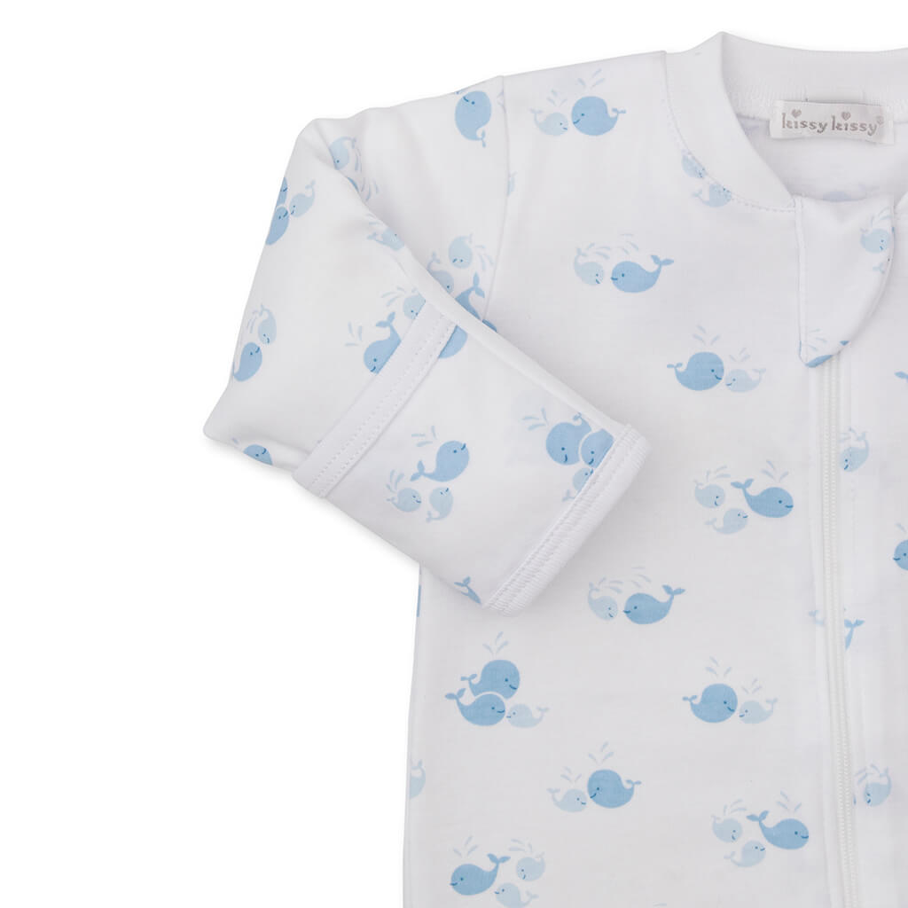 Zipper Footie Wonder Whale