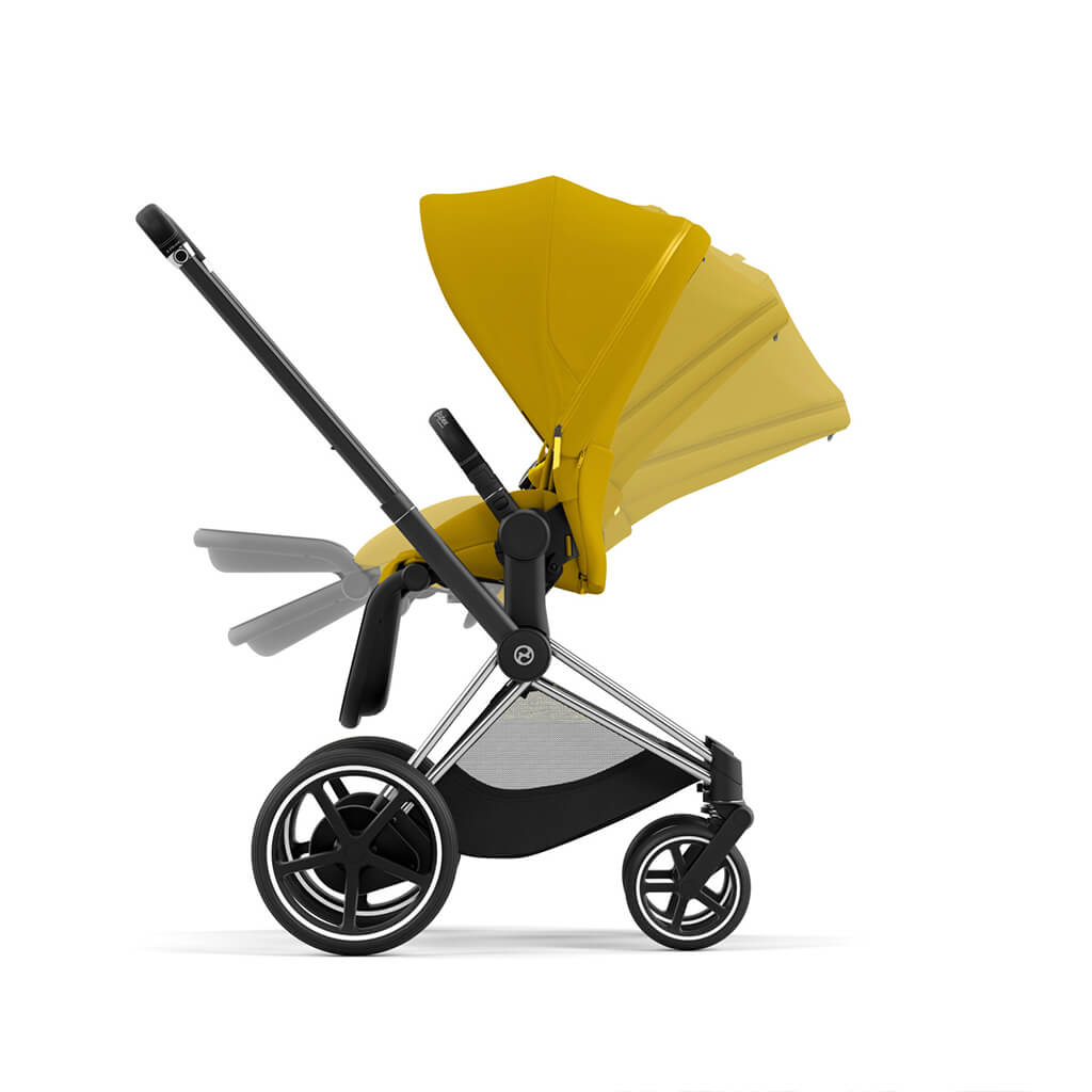 Color_Mustard Yellow | e-Priam 2 Stroller Chrome/Black | NINI and LOLI