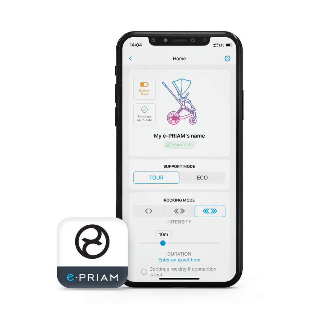 Color_Deep Black | e-Priam 2 Stroller Chrome/Black | NINI and LOLI