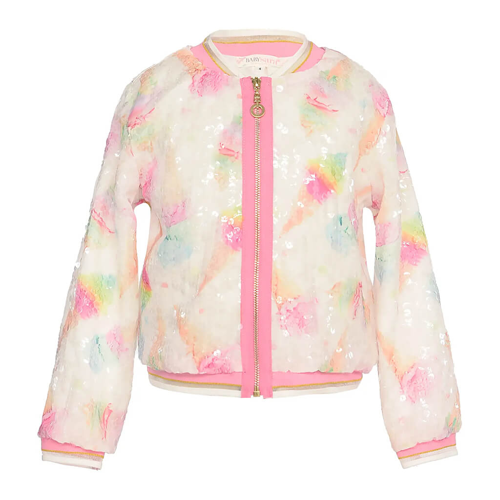 Ice Cream Print Sequin Bomber Jacket – NINI and LOLI