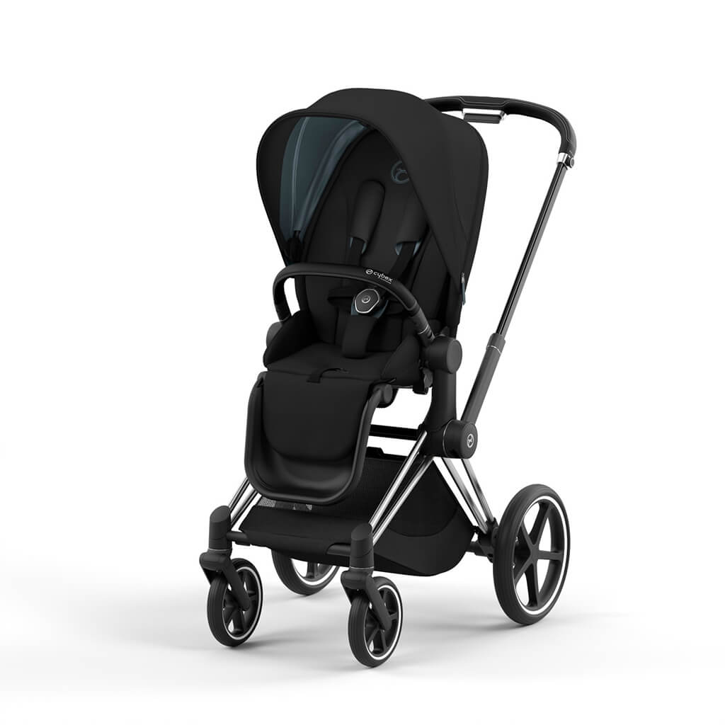 Color_Deep Black | Priam 4 Stroller Chrome/Black | NINI and LOLI