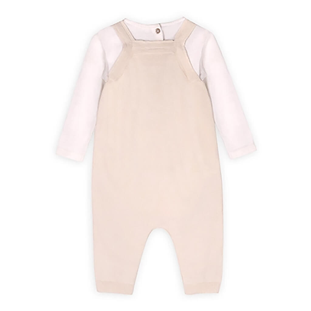 Embroidered Knit Overall Set Animal Safari Car