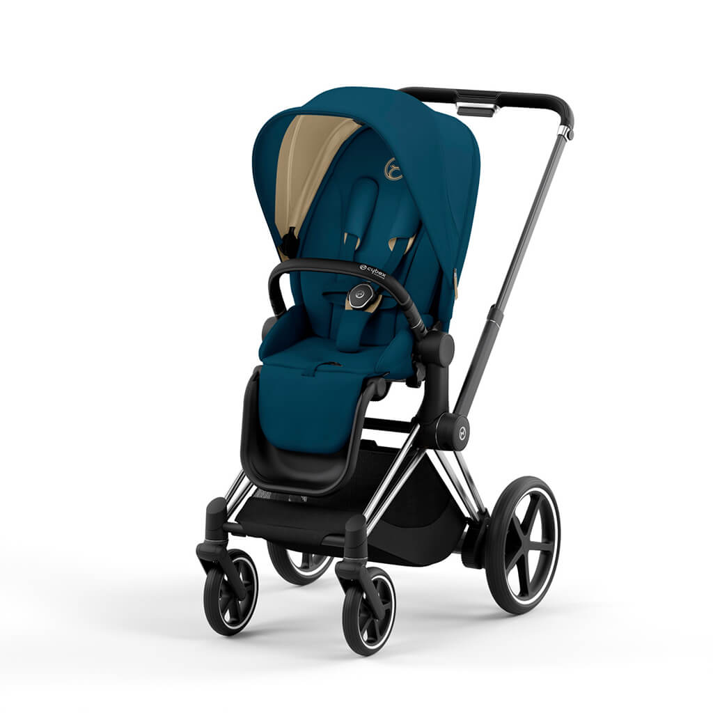 Color_Mountain Blue | e-Priam 2 Stroller Chrome/Black | NINI and LOLI