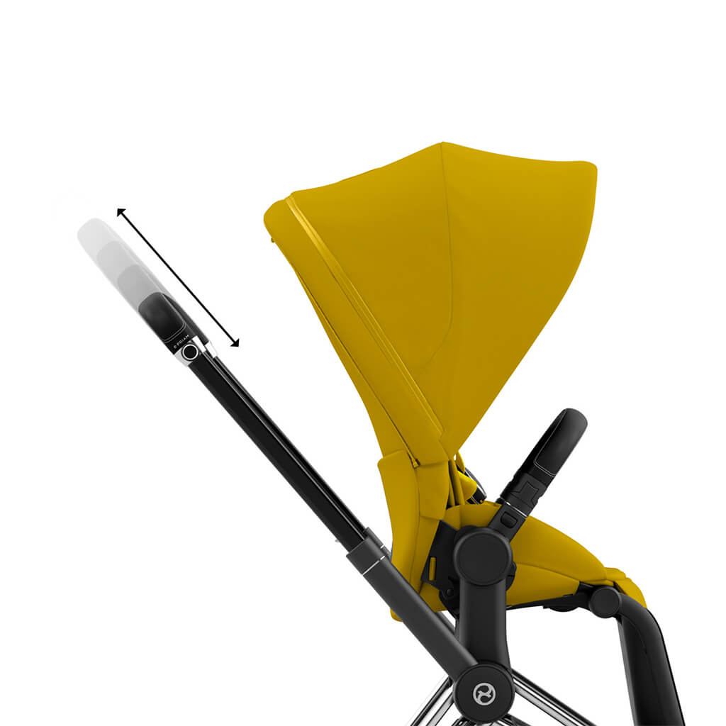 Color_Mustard Yellow | e-Priam 2 Stroller Chrome/Black | NINI and LOLI