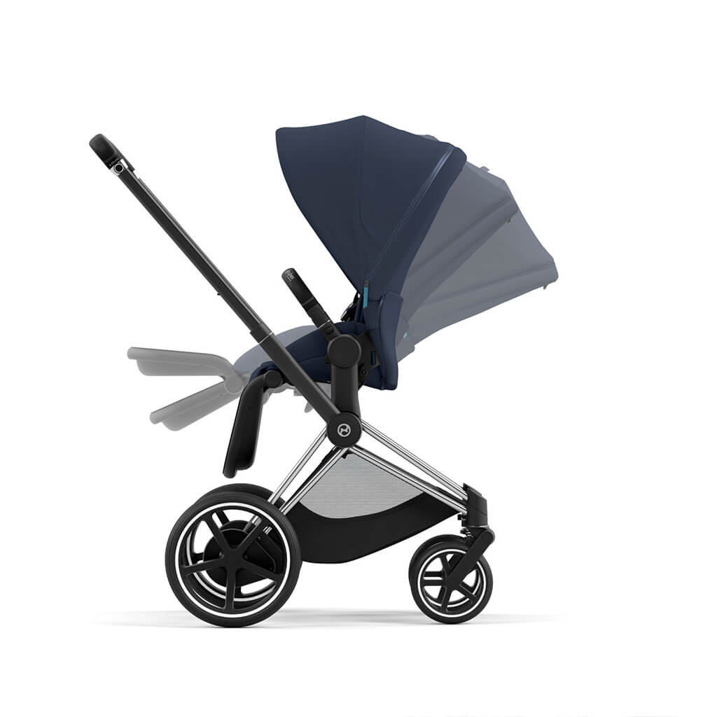 Color_Nautical Blue | e-Priam 2 Stroller Chrome/Black | NINI and LOLI