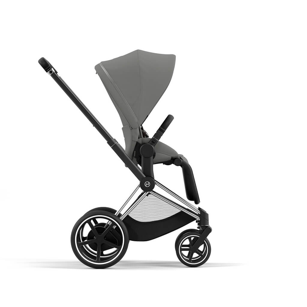 Color_Soho Grey | e-Priam 2 Stroller Chrome/Black | NINI and LOLI