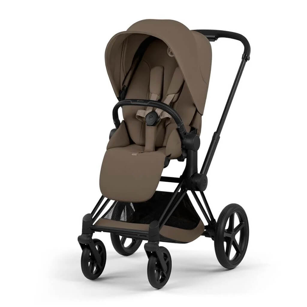Color_Matte Black Frame/Coconut Brown (Pre-order July) | New Priam Stroller | NINI and LOLI