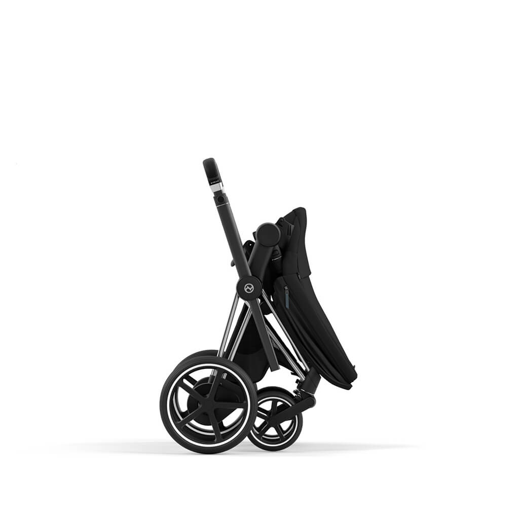 Color_Deep Black | e-Priam 2 Stroller Chrome/Black | NINI and LOLI