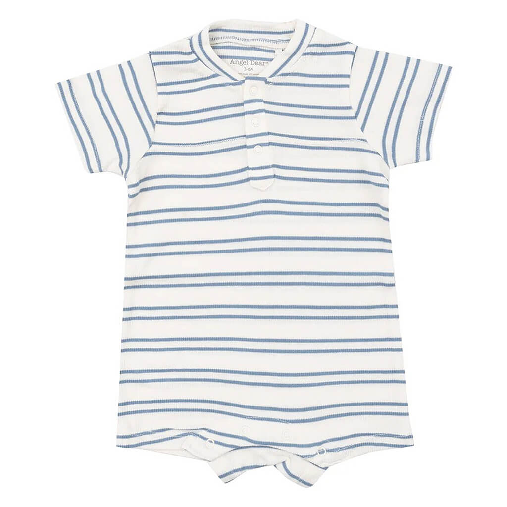 Angel Dear Rib Henley Shortall Anchor Stripe