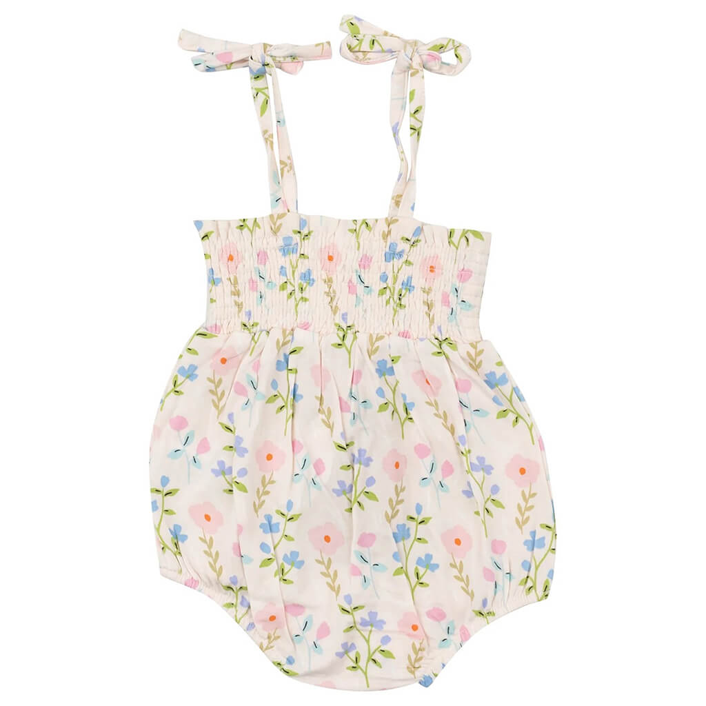 Angel Dear Tie-Strap Smocked Simple Pretty Floral