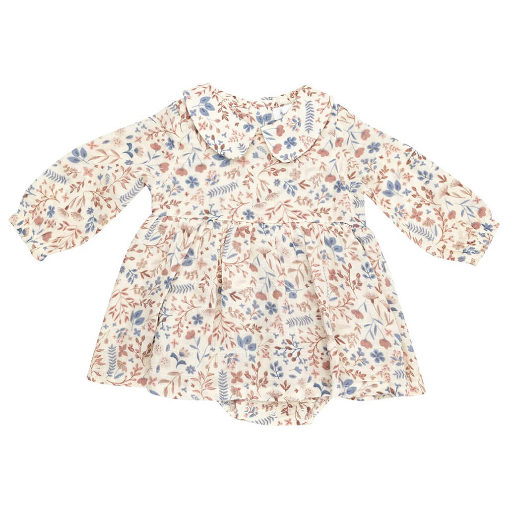 Angel Dear Peter Pan Collar Bubble Western Floral